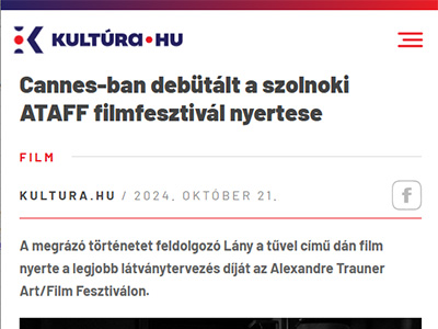 Cannes-ban debütált a szolnoki ATAFF filmfesztivál nyertese