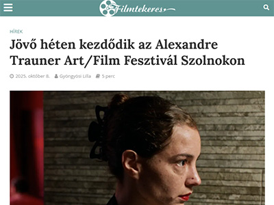 Jövő héten kezdődik az Alexandre Trauner Art/Film Fesztivál Szolnokon