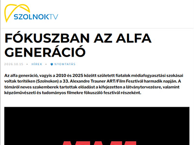Fókuszban az ALFA generáció